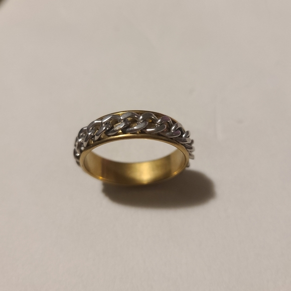 Stainless Steel Gold Ring - Picture 2 of 5